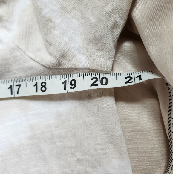 J. Jill Pure Womens Ballet Sleeve Tunic Cream and White Size Medium D14 - Picture 4 of 4